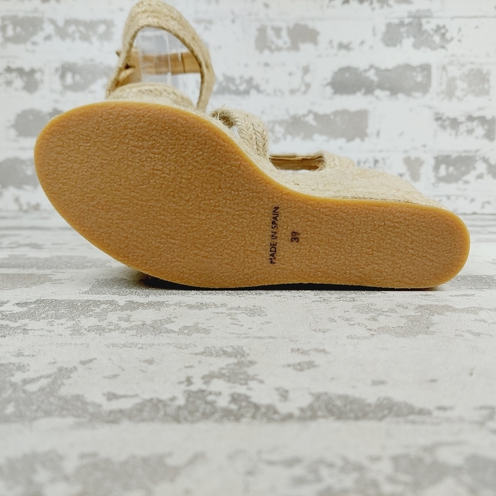 NEW Jeffrey Campbell’s Braided Espadrilles Buckle Ankle Strap Wedge Sandals D811 - Picture 8 of 11